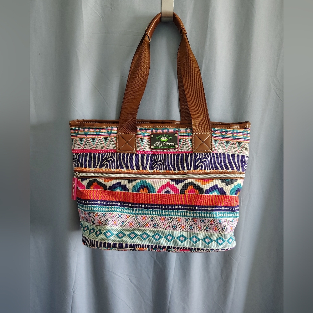 Lily Bloom Multi Color Insulated Lunch Bag